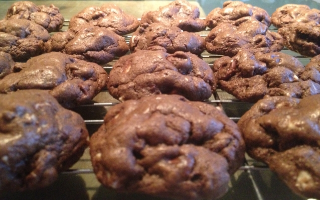 Triple Chocolate Chip Cookies Cooling Rack 2